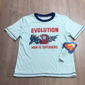 NWT Boys Superman Superhero Tee Shirt